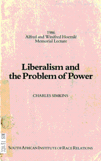 Liberalism and the problem of power