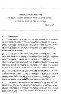 Front Page - Policy Positions - SACP