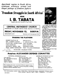 Freedom struggle in South Africa