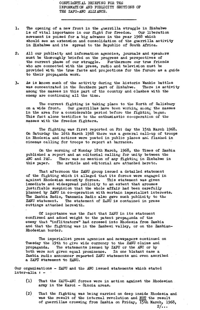 Confidential briefing for the information and publicity sections of the ZAPU-ANC alliance
