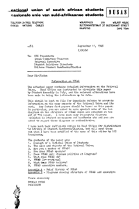 Letter from Duncan Innes, President, to SRC Presidents and others
