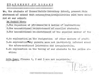 Statement of demand 