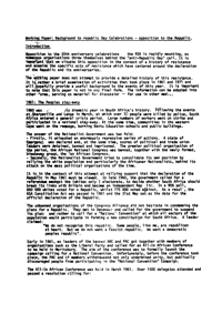 Working paper background to republic day celebrations: oppositions to the public
