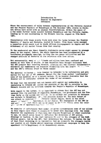 Introduction to Dossier on Diplomatic Offensive
