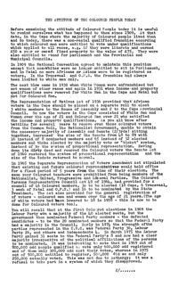 
The Attitude of Coloured People Today: A paper presented at the Black Sash National Conference 1976
