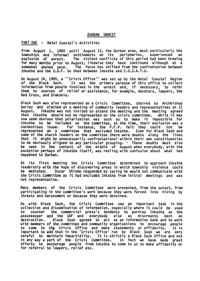 
The Durban Unrest: Paper Presented at National Conference 1986
