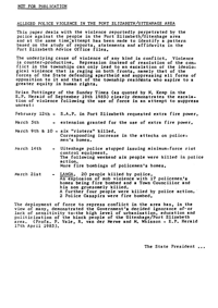 
Alleged Police Violence in the Port Elizabeth/Uitenhage Area: Paper Presented at National Conference 1986
