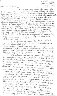 Letter from Sizakhele Sigxashe to Ray Simons