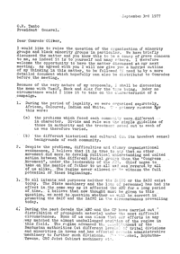 Letter from Reg to Oliver Tambo