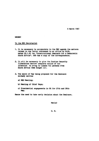 Letter from Oliver Tambo to the NEC Secretariat
