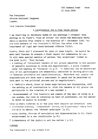 Letter from Jack Simons to Oliver Tambo