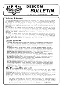 Descom Bulletin No1