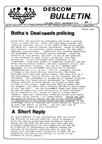 Descom Bulletin No 3, March 1983