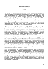 Introductory essay: Contact