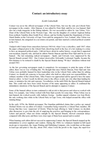 Contact: an introductory essay: 