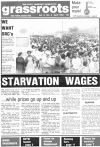 Grassroots Volume 5 Number 3 April 1984