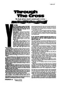 Through the cross: the South African churchs