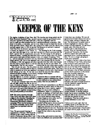 Keeper of the keys