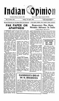 Indian Opinion Vol.59 No.13 Apr 1961