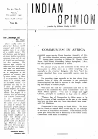 Indian Opinion Vol.50 No.31 Aug 1952