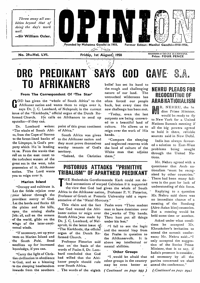 Indian Opinion Vol.56 No.29 Aug 1958