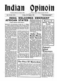 Indian Opinion Vol.58 No.33 Aug 1960