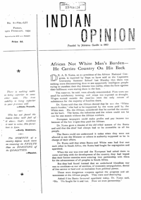 Indian Opinion Vol.52 No.8 Feb 1954