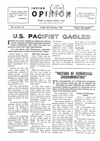 Indian Opinion Vol.55 No.5 Feb 1957