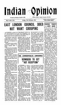 Indian Opinion Vol.59 No.6 Feb 1961