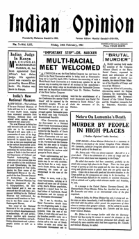 Indian Opinion Vol.59 No.7 Feb 1961