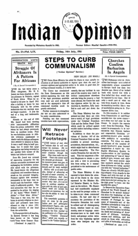 Indian Opinion Vol.59 No.27 Jul 1961