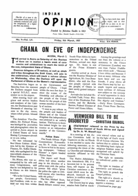 Indian Opinion Vol.55 No.9 Mar 1957