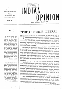 Indian Opinion Vol.51 No.44 and No.45 Nov 1953