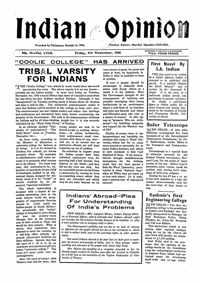 Indian Opinion Vol.58 No.43 Nov 1960