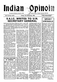 Indian Opinion Vol.58 No.35 Sep 1960