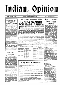 Indian Opinion Vol.58 No.36 Sep 1960