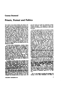 Priests, protests and politics