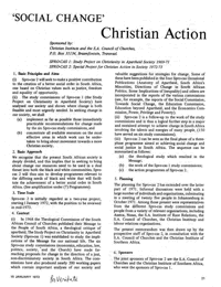 Social change: Christian action