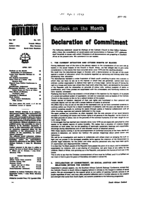 Declaration of commitment