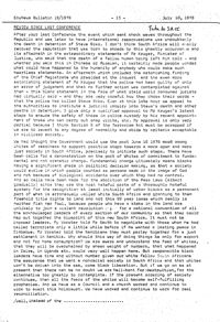 Review since last Conference