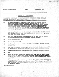 Transcript of interviews of the General Secretary of the South African Council of Churches, Bishop Desmond Tutu, Sunday Novermber 26, 1978
