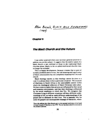 The Black Church and the future