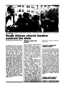 South African Church leaders confront the Sstate
