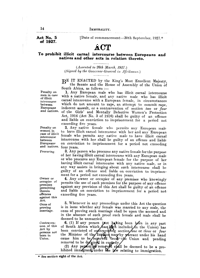 Immorality Act, Act No 5 of 1927