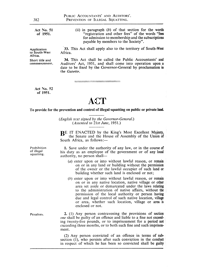 Prevention of Illegal Squatting Act, Act No 52 of 1951
