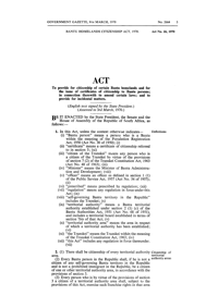 
Bantu Homelands Citizenship Act, Act No 26 of 1970
