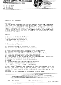 
Letter from the United Democratic Front to all regions
