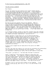 An open letter to students