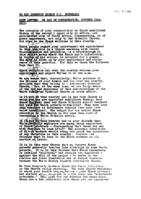 To his Lordship Bishop P J Buthelezi: Open letter on day of Consecration, October 22nd, 1972
