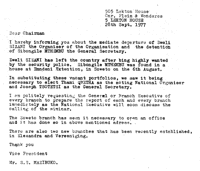Letter from S.S. Mazibuko to the Chairman 